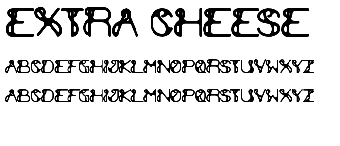 extra cheese font